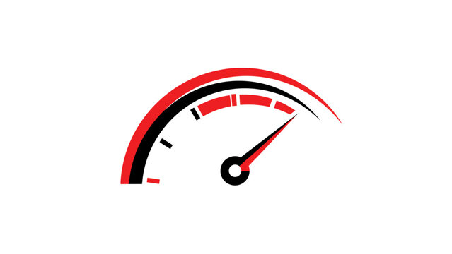 Speedometer Icon Fast Performance High Speed Measurement.