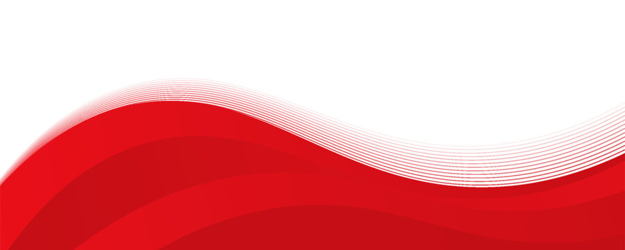 Vector red line background curve element with white space for text and message design, overlapping layers. vector Eps10