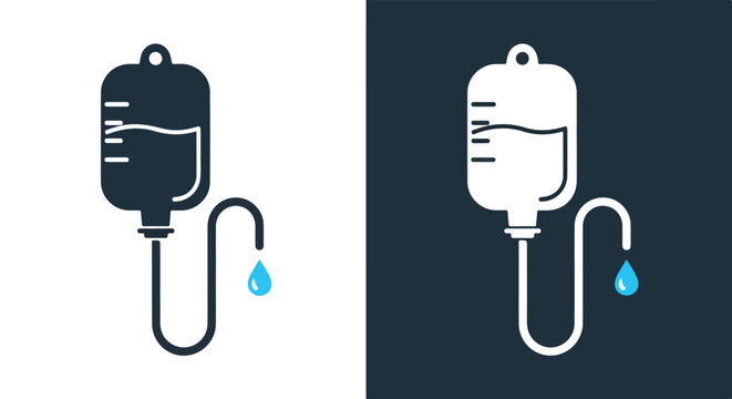 Medical infusion drip illustration