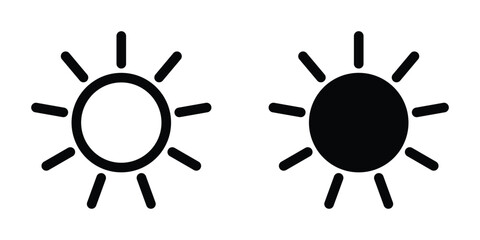 Sun icon design template