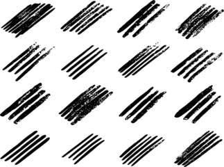 Bold Geometric Pattern of Abstract Black and White Shapes in Unique Arrangement