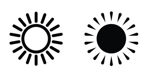 Sun icon design template