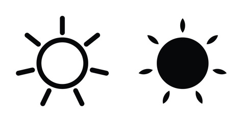 Sun icon design template