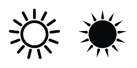 Sun icon design template
