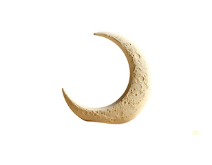 Crescent Moon Shape Object Isolated.
