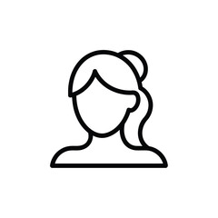 Fototapeta premium Silhouette of a woman isolated on white background, Vector, illustration