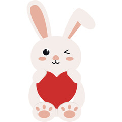 Obraz premium Cute Illustration Rabbit