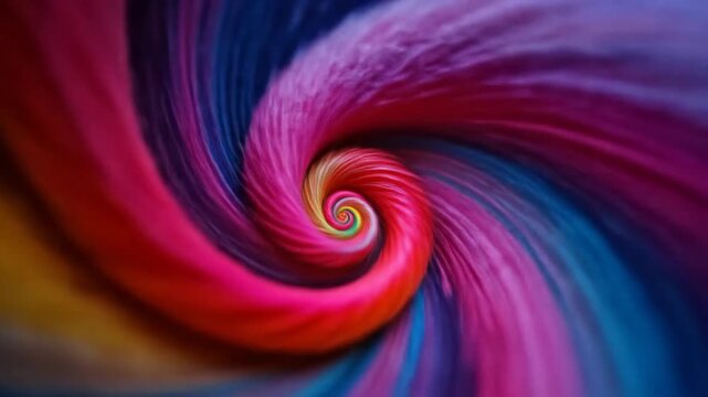 Abstract swirling vortex of vivid colors graphic design background