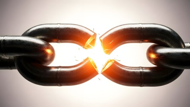 Breaking free from constraints and limitations concept