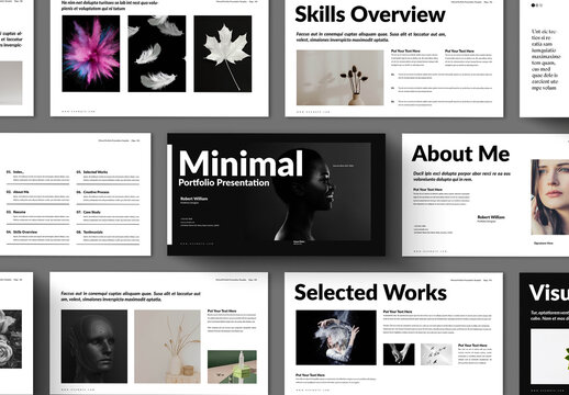 Minimal Portfolio Presentation Template Design