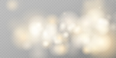 Fototapeta premium Soft Abstract Bokeh PNG with Gentle Glow, Blur Wall and Light Effect