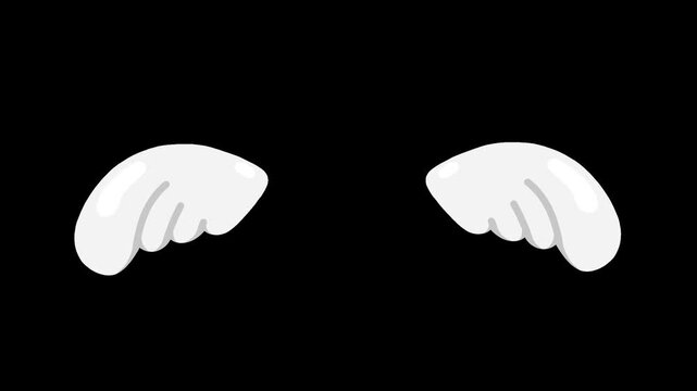 concept motion animation of flapping wings