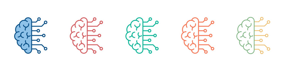 Business Intelligence Icon Set Multiple Style Collection 