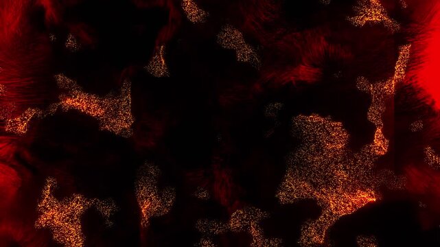Red fire grass VJ seamless background