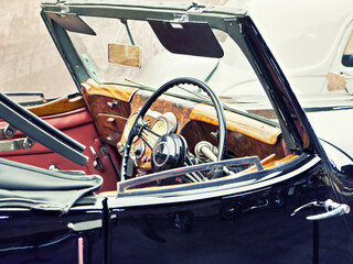 Interior retro car