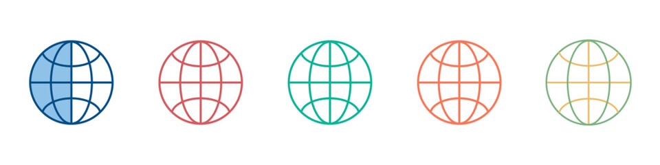 Website Icon Set Multiple Style Collection 