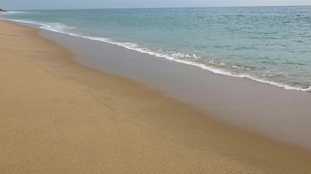 Sandy beach in Thiruvananthapuram, Kerala, India