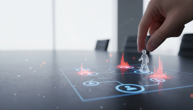 Ai strategy roadmap ai transformation business guiding talent placement with digital planning and analytics for organizational growth - Powered by Adobe