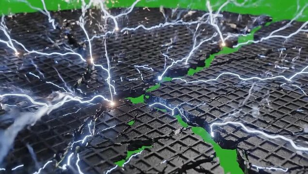 fishing net on a green background