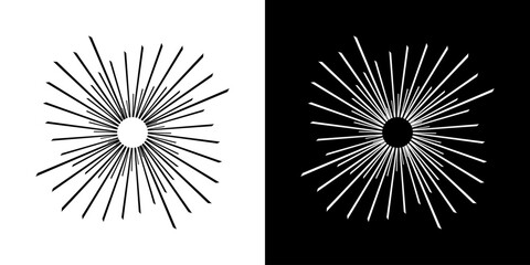 Dynamic abstract spiral sound wave rhythm lines. Circular spiral sound wave rhythm of lines. Circular futuristic abstract lines, black and white background.	