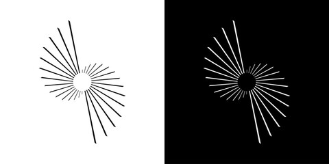 Dynamic abstract spiral sound wave rhythm lines. Circular spiral sound wave rhythm of lines. Circular futuristic abstract lines, black and white background.	