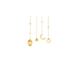 Luxury gold string light ornament 