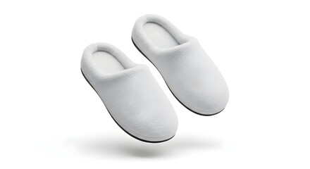 White Slippers Floating in Mid Air.