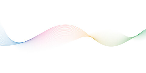 Abstract, colorful wavy line, line wave, vector
