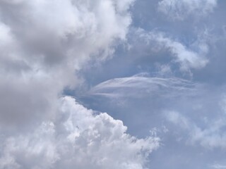 Obraz premium photo of blue sky and white clouds during the day