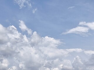 Fototapeta premium photo of blue sky and white clouds during the day
