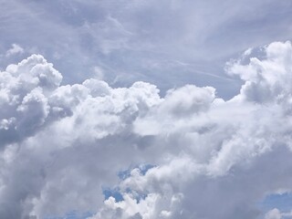 Obraz premium photo of blue sky and white clouds during the day