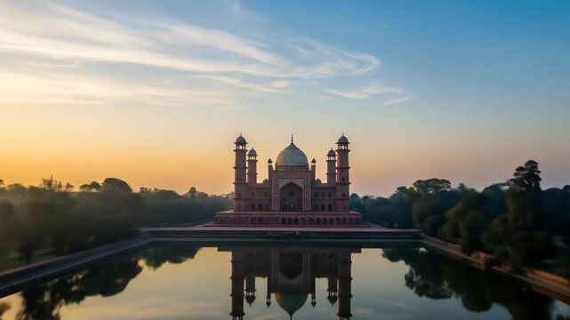 Sunrise Serenity - Reflecting on the Beauty of Bibi Ka Maqbara.