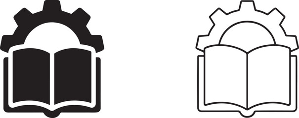 Business training vector icon in bold outline style for corporate learning and coaching use.