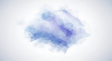 Soft polygon cloud low poly abstract background