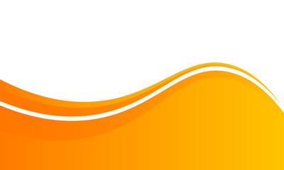 orange and white business wave banner background. overlapping vector waves background. vector illustration