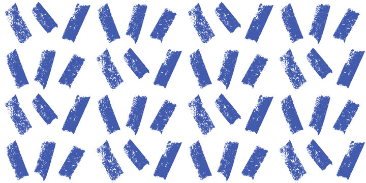 Small dash random blue lines seamless pattern crayon pencil drawn. Pastel water coastal pattern design. Abstract mediterranean amalfi bg Italy motif. Hand drawn line texture. Vector background.