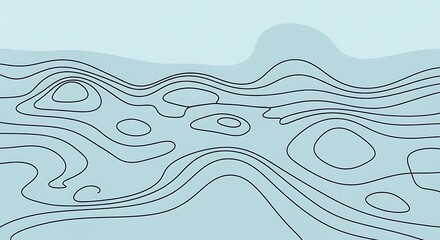 Minimal contour map topographic line abstract background