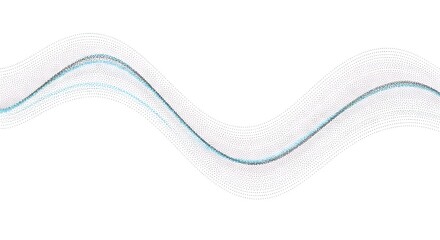 Subtle dotted wave line pattern on white minimal background