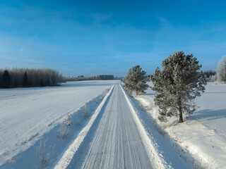 road in winter © talavietis