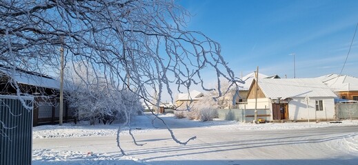 winter in the village