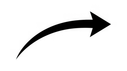 Black curved arrow pointing right