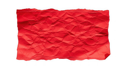 Vibrant red crumpled paper