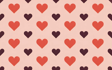 seamless background with hearts