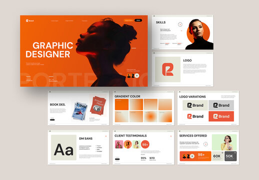 Creative Graphic Designer Portfolio Presentation for Agency and Freelancer