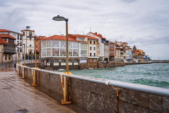 Cityscape of Luarca (Asturias, Spain)