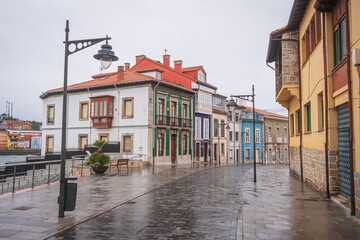 Cityscape of Luarca (Asturias, Spain)