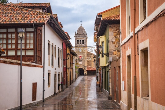 Cityscape of Luarca (Asturias, Spain)