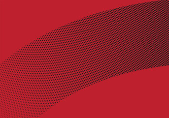 Red Dot Wave Pattern on Abstract Background, Modern Graphic Design
