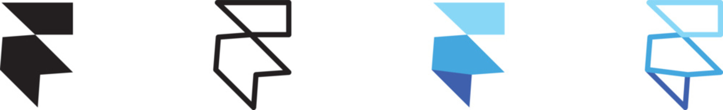 Framer app icon vector on transparent background. Framer logo for UI/UX design, mobile apps, websites, and digital design projects. Framer app logo icon vector design with modern minimal style, clean 