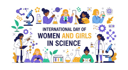 Celebrating International Day of Women and Girls in Science with diverse professionals in a scientific environment